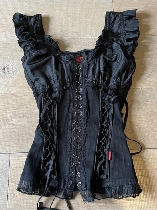 Tripp NYC black corset top XS/S/M